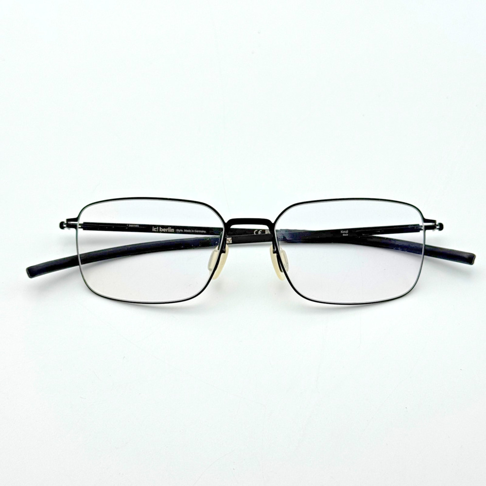 ic! Berlin Eyeglass Frame Kouji IC5146-D 02A Black Geometric Frame 52-17-145